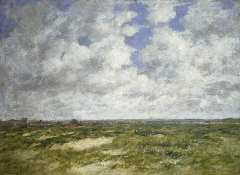 Berck, molnigt landskap - Eugène Boudin
