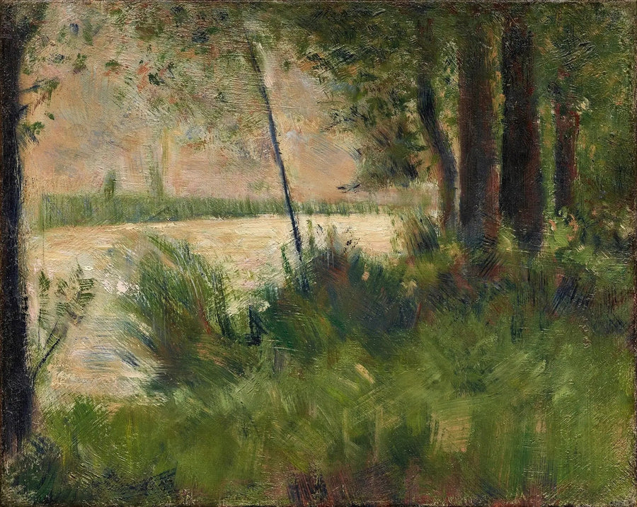 Gräsbeklädd kulle - Georges Seurat