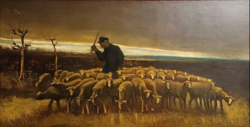 Herde med en fårhjord - Vincent van Gogh