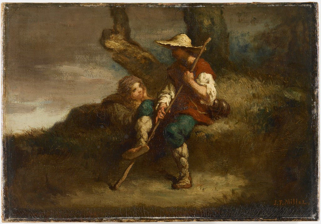 Bergers au repos - Jean-François Millet