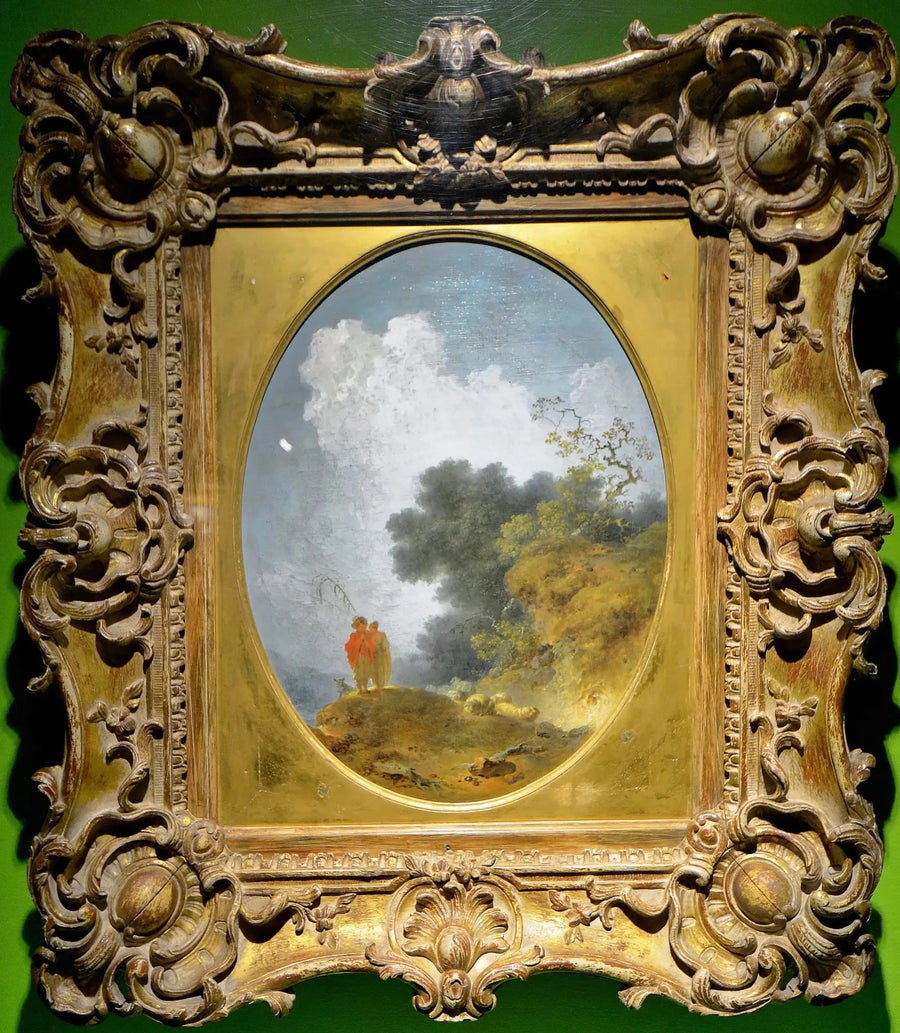 Berg i ett landskap - Jean-Honoré Fragonard