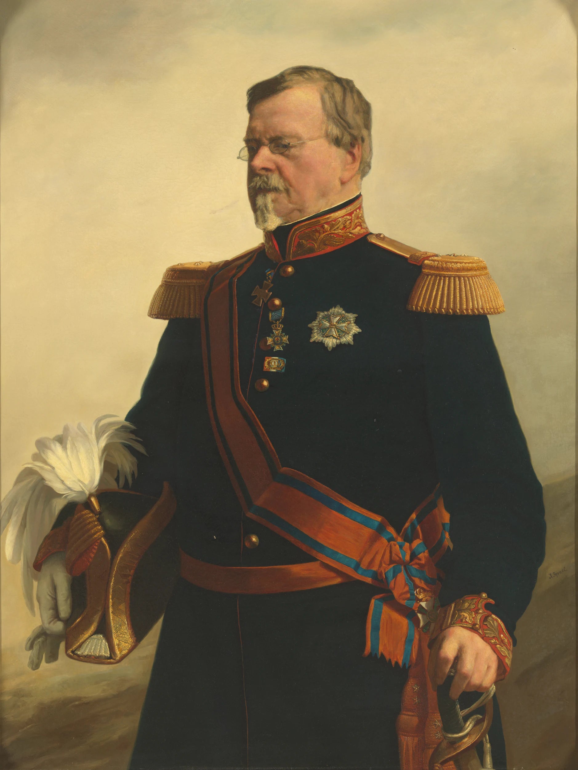 Bernhard (1792-1862), duc de Saxe-Weimar. Général au service néerlandais - Jacob Spoel