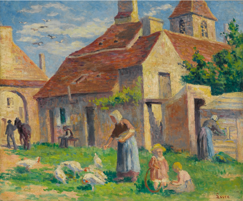 BESSY-SUR-CURE, HÄRSTAMNINGEN FRÅN HÖNORNA - Maximilien Luce