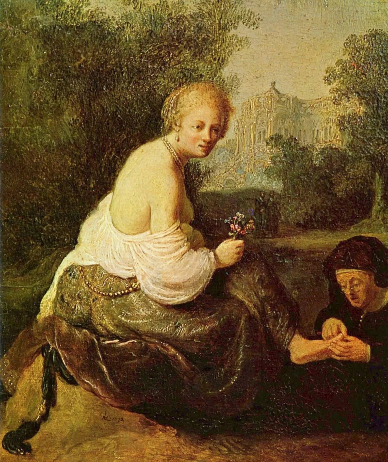 Batsheba vid sin toalett, sedd av kung David - Rembrandt