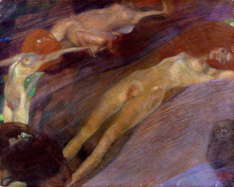 Rörligt vatten - Gustav Klimt