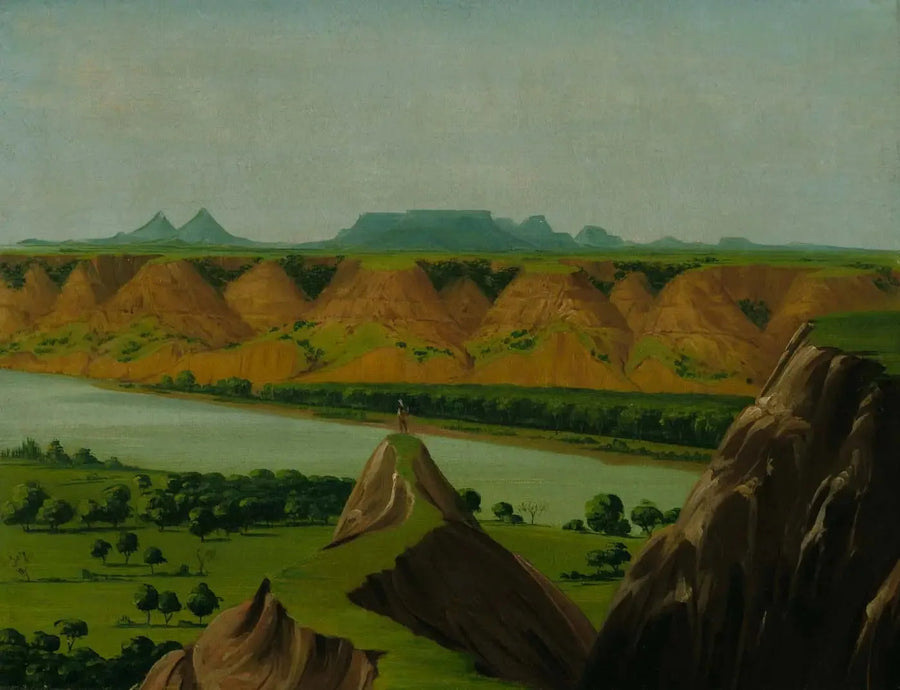 Big Bend vid Upper Missouri, 1900 mil ovanför Saint Louis - George Catlin
