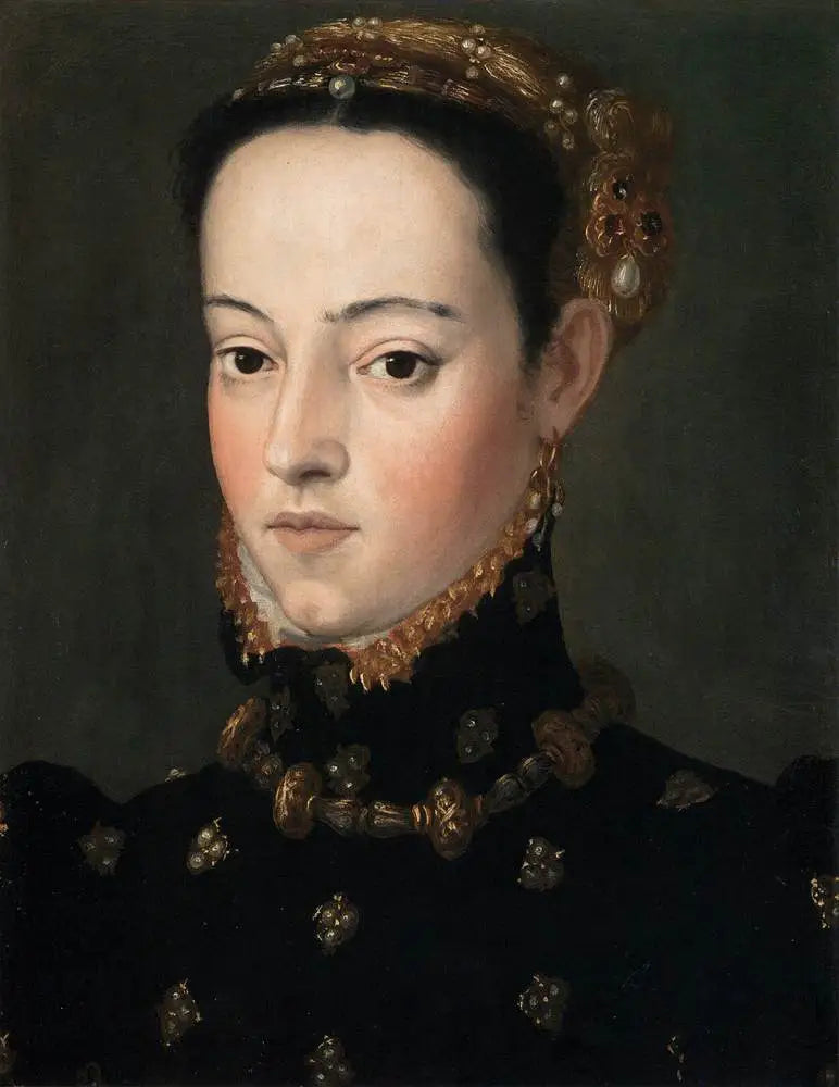 Porträtt av en ärkehertiginna (Ärkehertiginna Helena eller Barbara?) - Giuseppe Arcimboldo