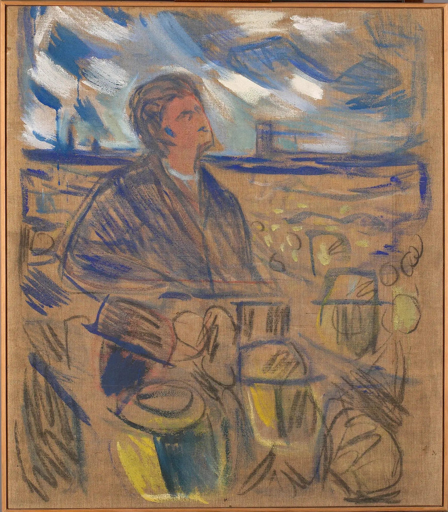 Bjørnstjerne Bjørnson talar till folket - Edvard Munch