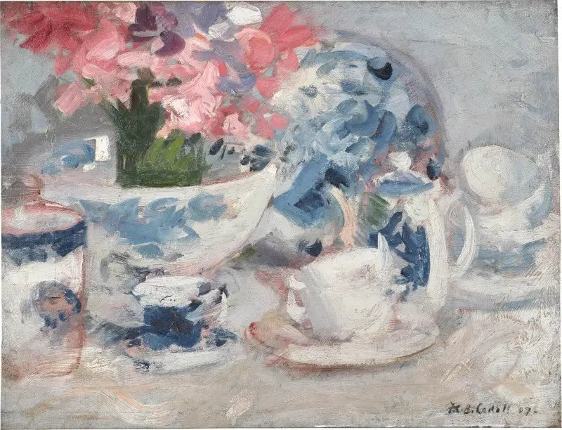 Vit, rosa och blå - Francis Cadell