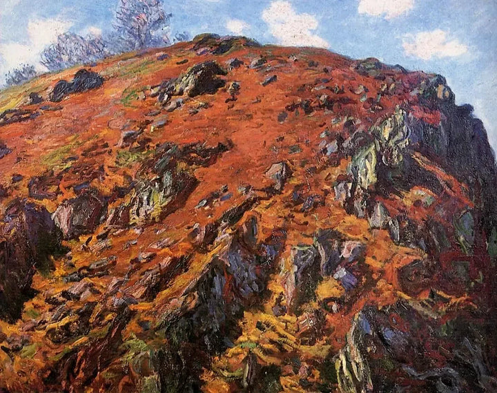 Blocket, studie av stenar i Creuse W1228 - Claude Monet