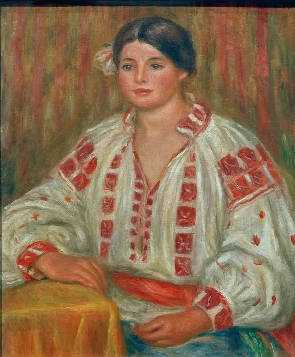 Den bulgariska blusen - Pierre-Auguste Renoir