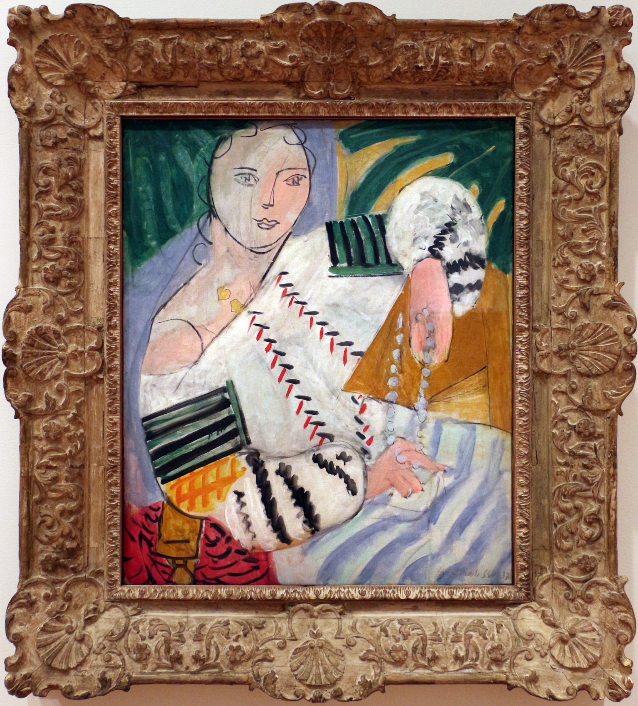 Reproduction du tableau « Blouse roumaine aux manches vertes - Henri Matisse » par Alpha Reproduction en peinture à l’huile