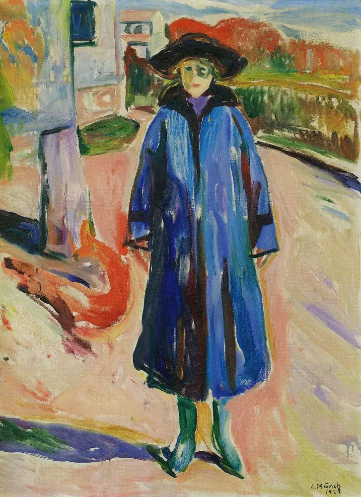 Blå jacka i solen - Edvard Munch