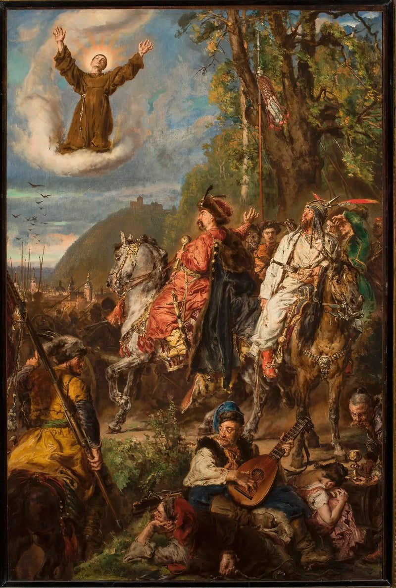 Bohdan Khmelnitski med Tugay Bey nära Lviv. - Jan Matejko