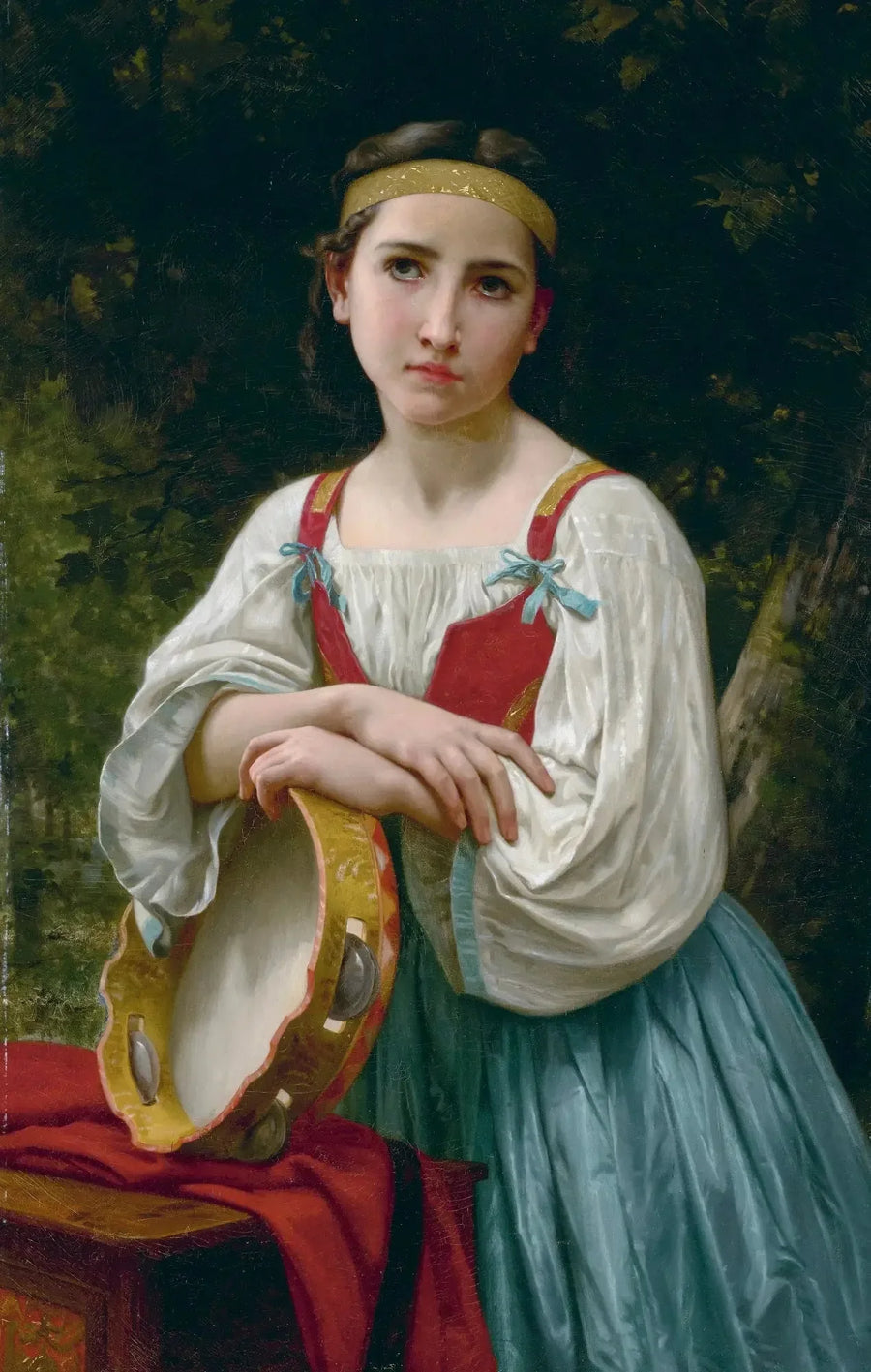 Zigenare med bastrumma - Bouguereau