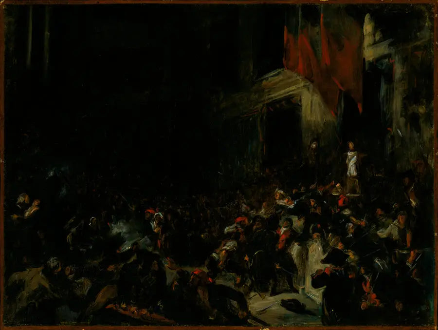 Boissy d'Anglas vid konventet - Eugène Delacroix