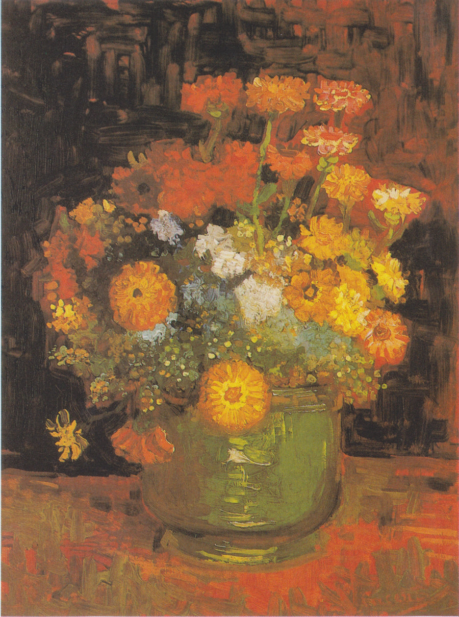 Skål med zinnior - Vincent van Gogh