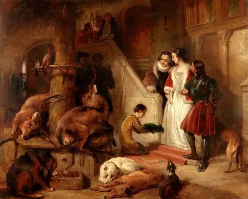 Bolton Court i forntiden - Edwin Henry Landseer