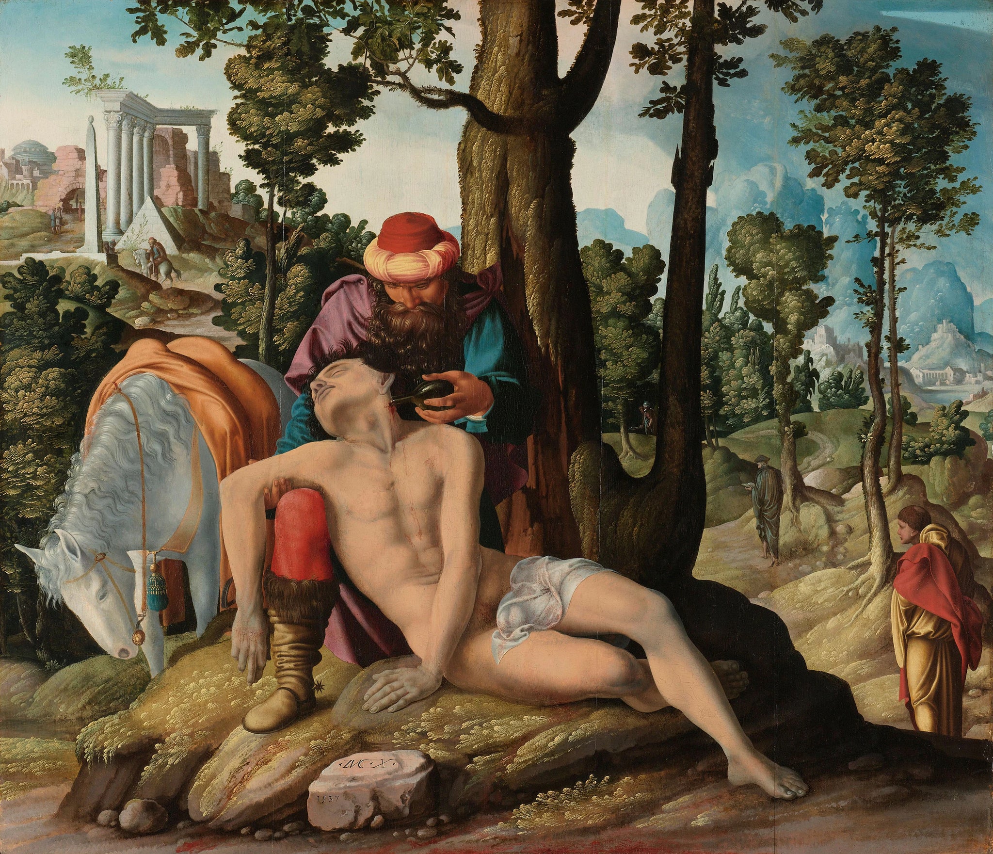 Le bon Samaritain - Meester van de Barmhartige Samaritaan
