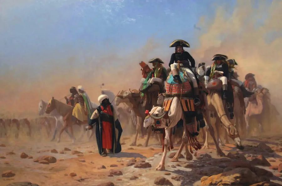Bonaparte och hans stab i Egypten - Jean-Léon Gérôme