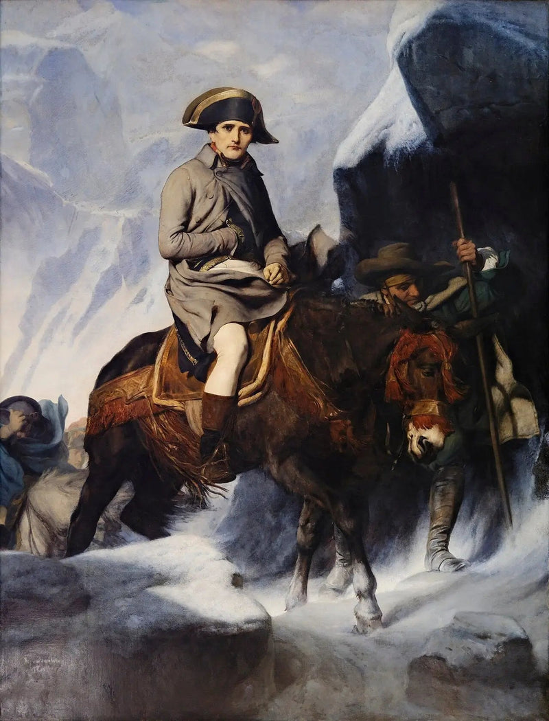 Bonaparte korsar Alperna - Paul Delaroche