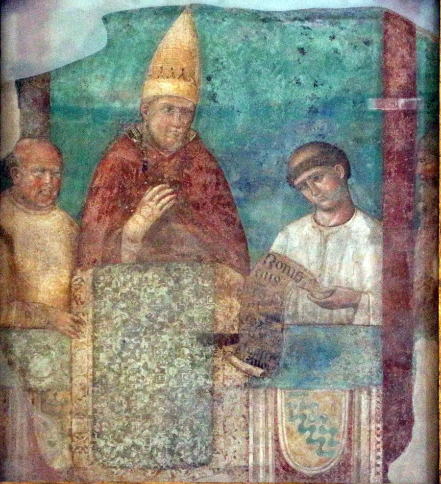 Boniface VIII förkunnar jubileet 1300 - Giotto