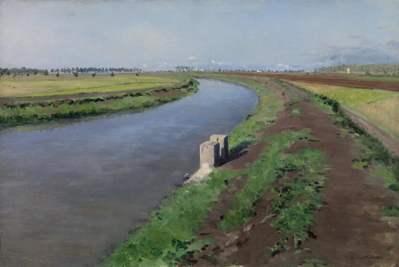 Kanalens kant, nära Neapel - Gustave Caillebotte