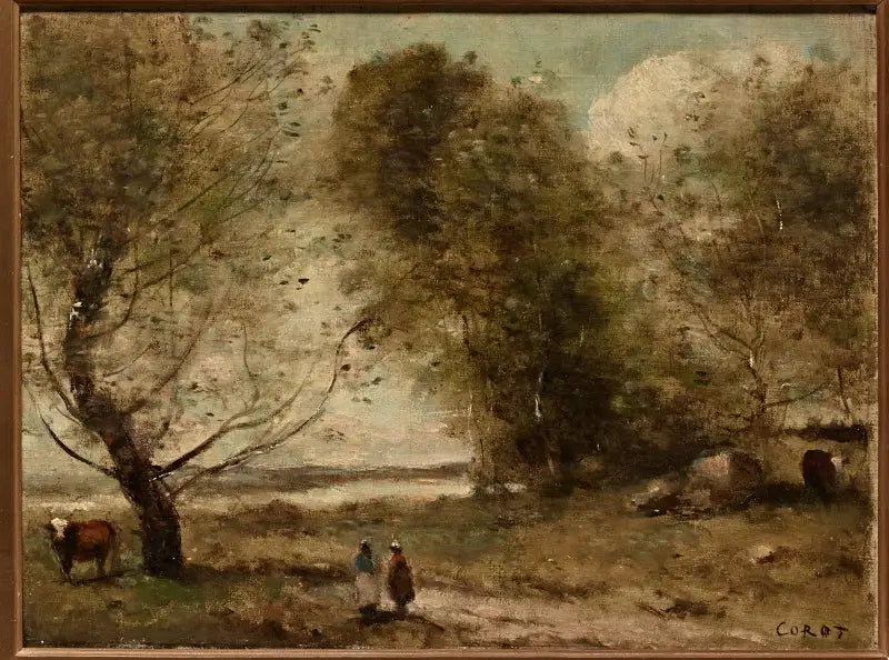 Flodstranden - Jean-Baptiste Camille Corot
