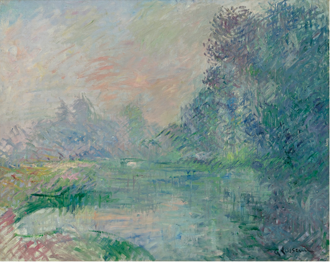EURE-ÄNGEN, MORNINGSEFFEKT - Gustave Loiseau