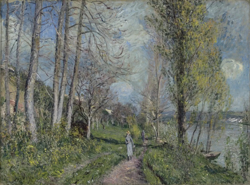 Seine-stranden i By - Alfred Sisley