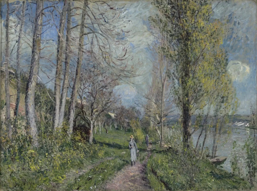 Seine-stranden i By - Alfred Sisley