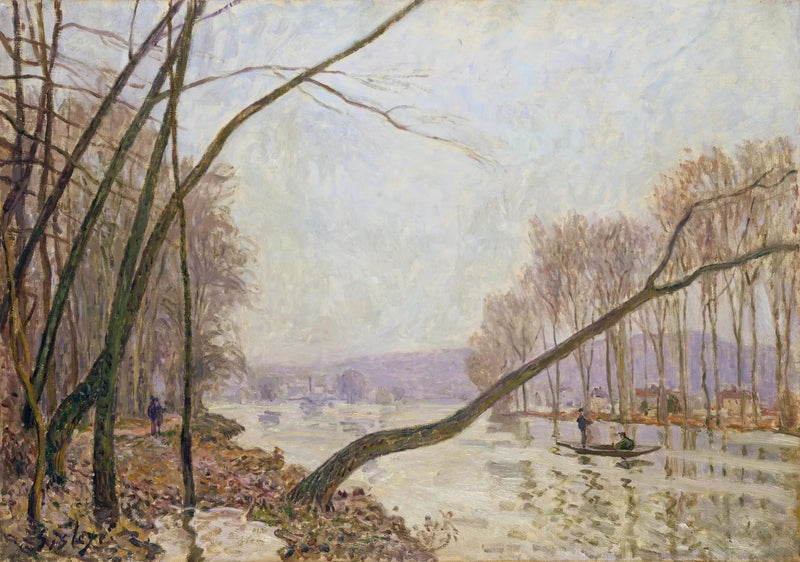 Seine-kanten på hösten - Alfred Sisley