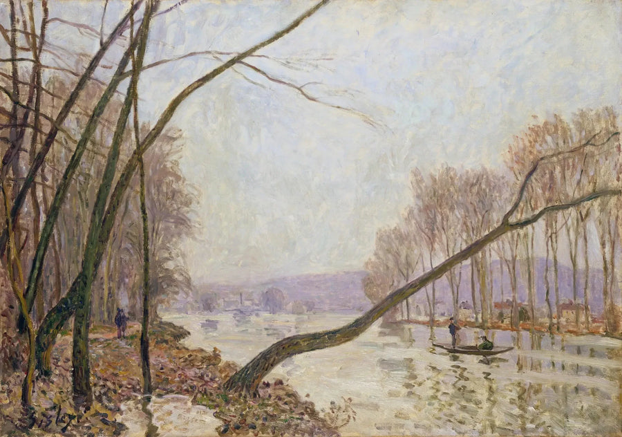 Seine-kanten på hösten - Alfred Sisley