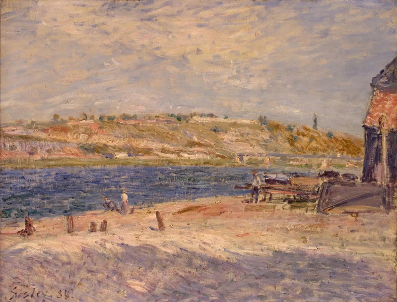 Loingfloden vid Saint-Mammès - Alfred Sisley