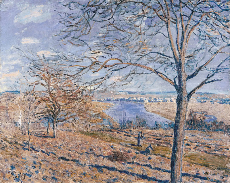 Loing-kanten, hösteffekt - Alfred Sisley
