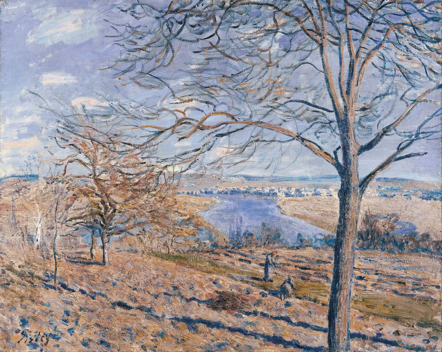 Loing-kanten, hösteffekt - Alfred Sisley