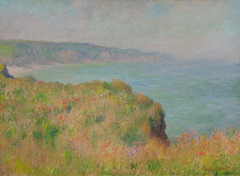 Kant av klippan i Pourville W752 - Claude Monet