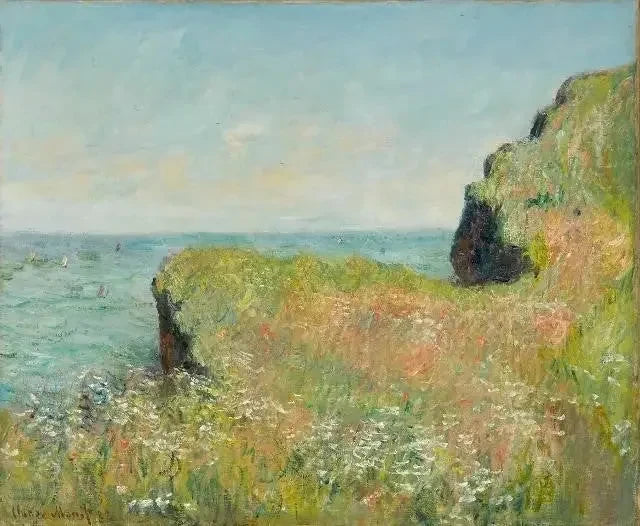 Kant av klippan i Pourville W757 - Claude Monet