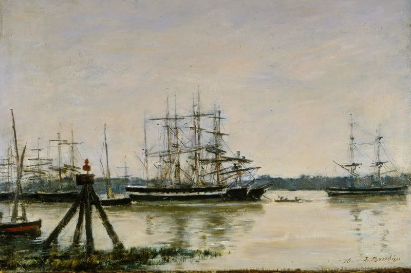 Bordeaux - Hamnen - Eugène Boudin