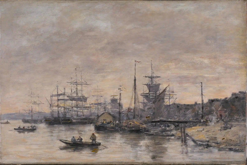 Bordeaux, hamnen - Eugène Boudin