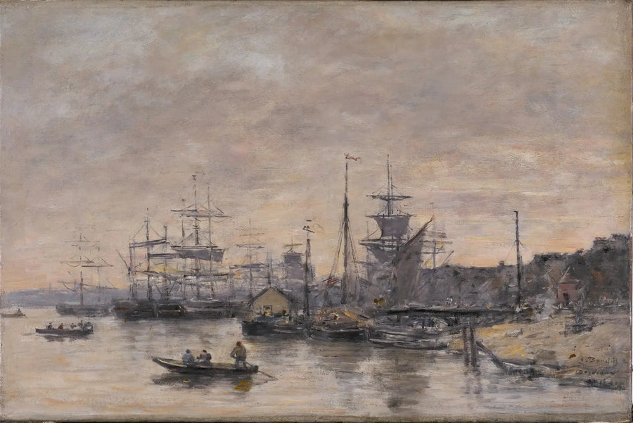 Bordeaux, hamnen - Eugène Boudin