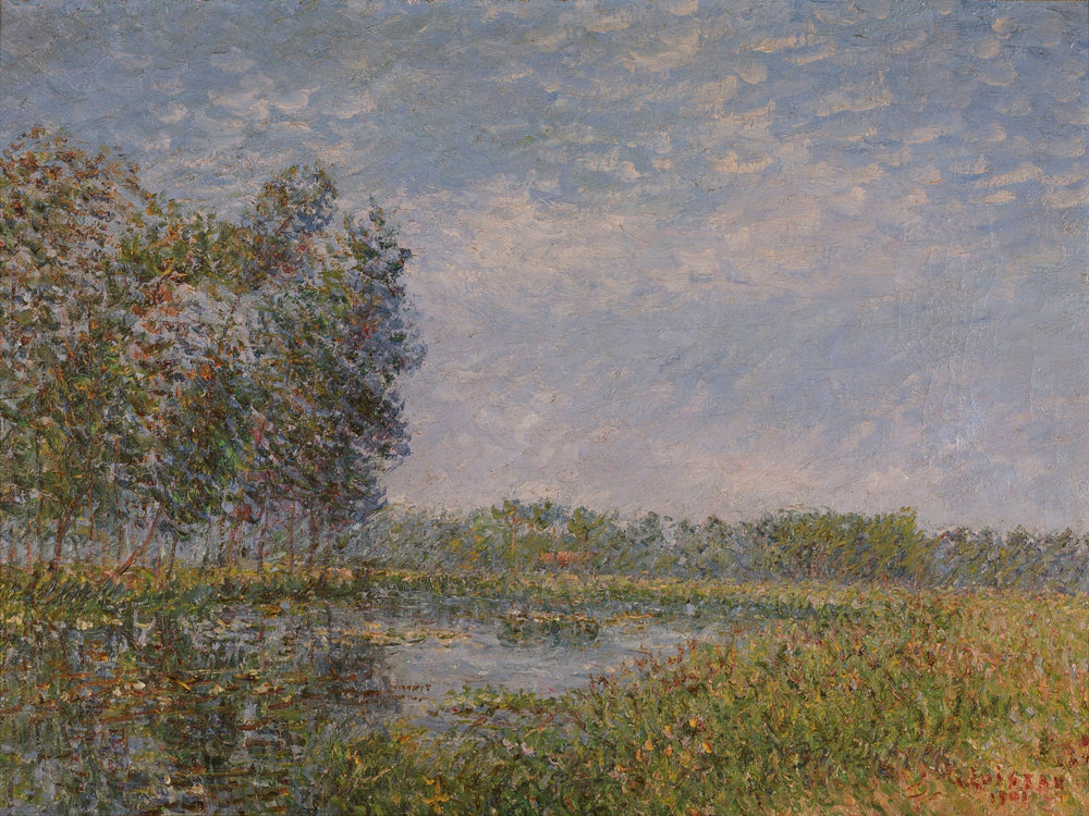 Bords de l'Eure, Normandie - Gustave Loiseau image 1 reproduction artisanale de tableau
