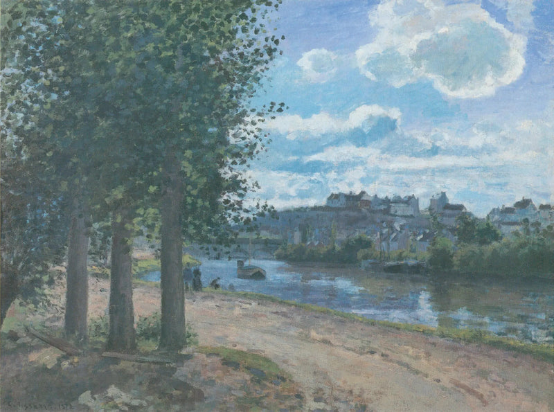 Oise-stranden, Pontoise - Camille Pissarro