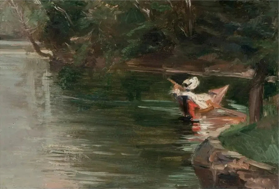 Bredderna av Yerres - Gustave Caillebotte