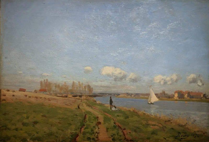 Seine-stranden i Argenteuil - Alfred Sisley