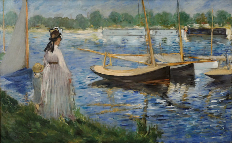 Seine-stränderna i Argenteuil - Édouard Manet