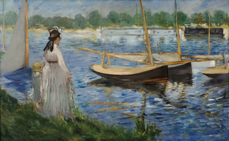 Seine-stränderna i Argenteuil - Édouard Manet