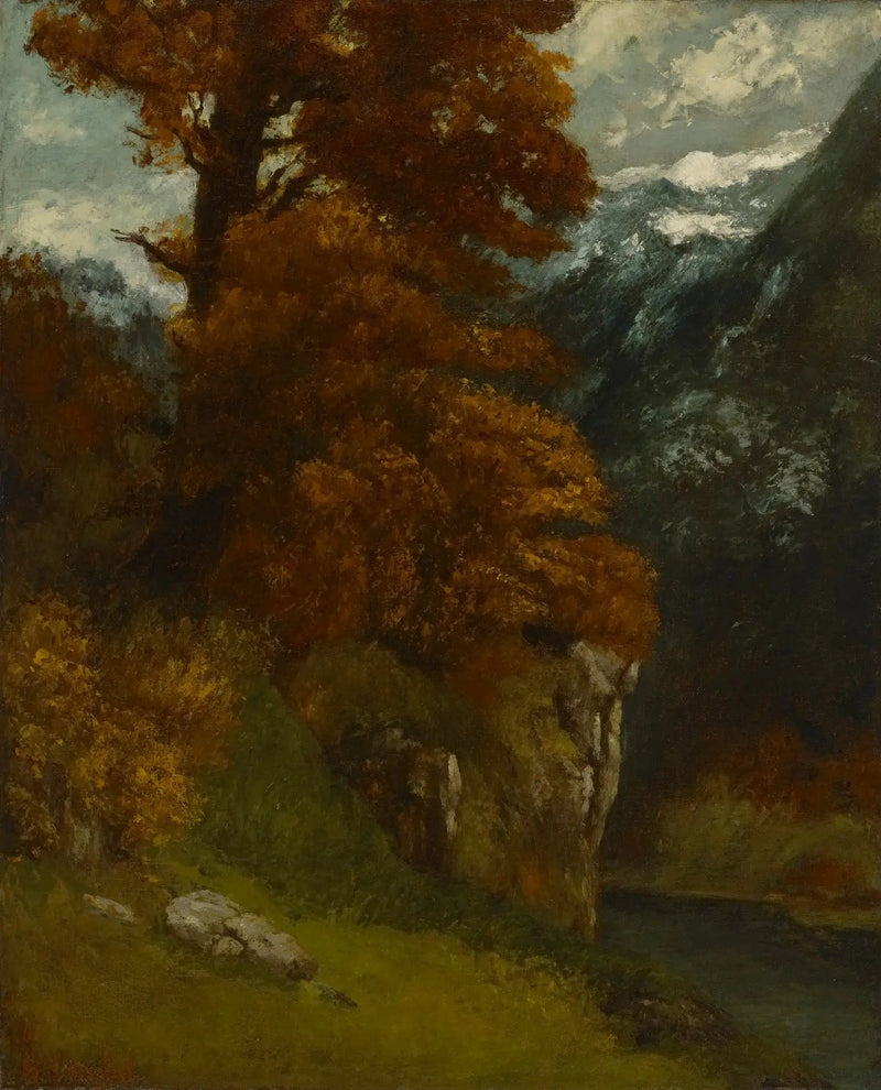 Bords du Doubs; Hösteffekt - Gustave Courbet