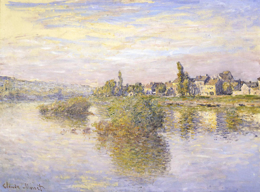 Banks of the Seine vid Lavacourt W538 - Claude Monet