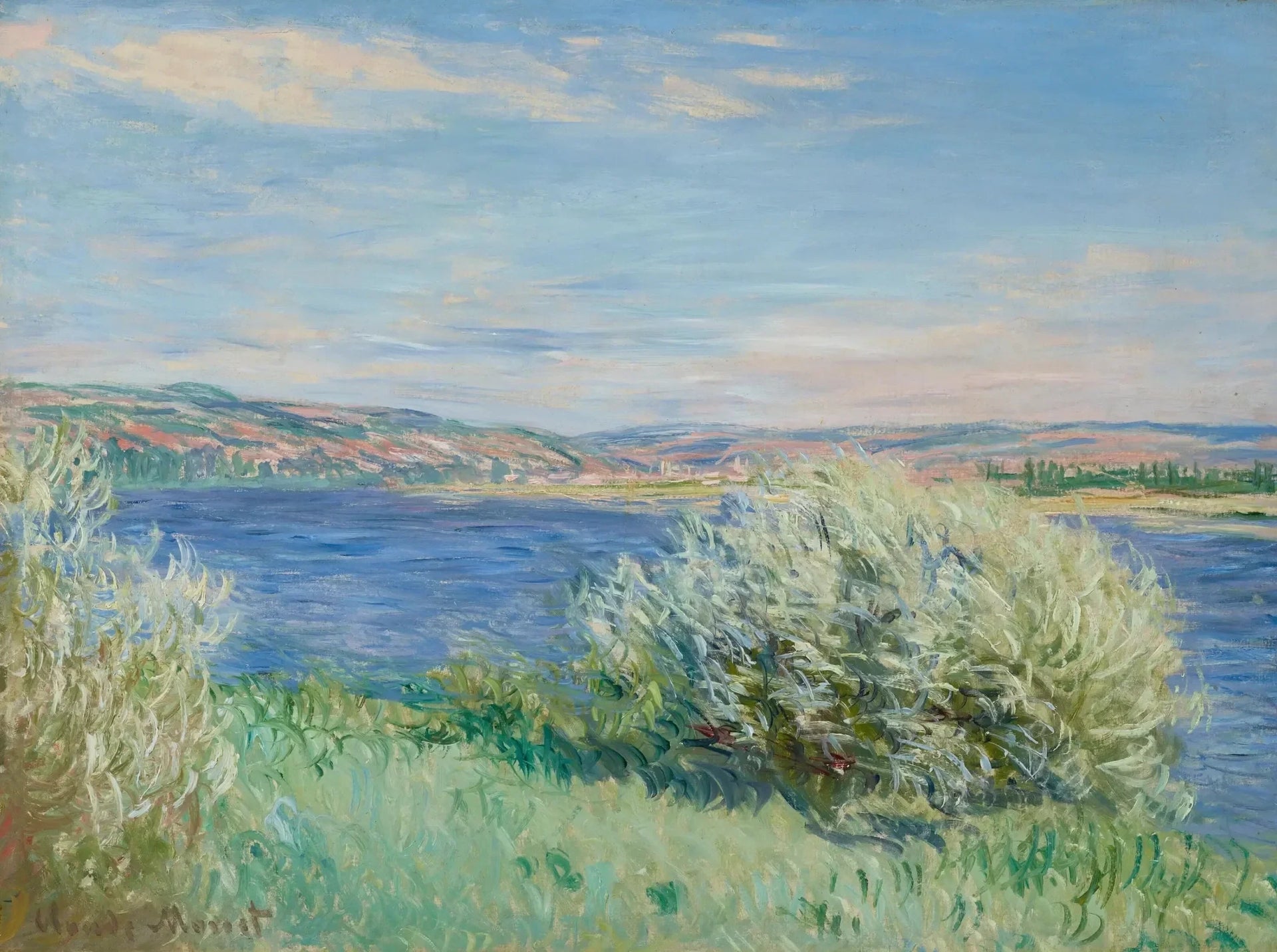 Les Bords de la Seine près de Vétheuil W675 par Claude Monet